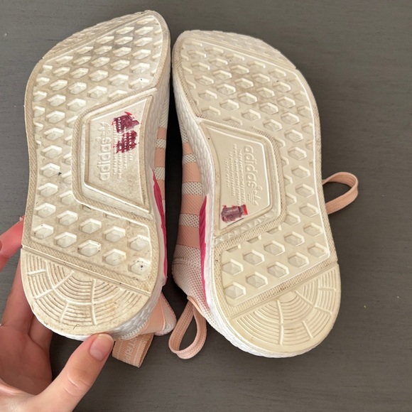 adidas Pink and White Women's Sneakers - Picture 3 of 4